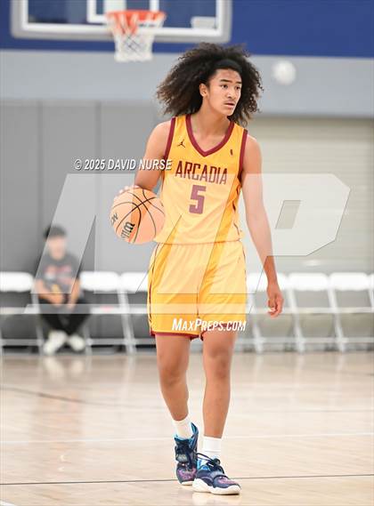 Thumbnail 3 in Oak Hills v Arcadia (SCIBCA Cali Live NCAA Viewing Tournament) photogallery.