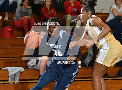 Thumbnail 3 in Centennial vs. Bishop Montgomery (St. Mary's Stockton MLK Showcase) photogallery.