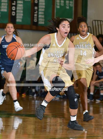 Thumbnail 2 in Centennial vs. Bishop Montgomery (St. Mary's Stockton MLK Showcase) photogallery.