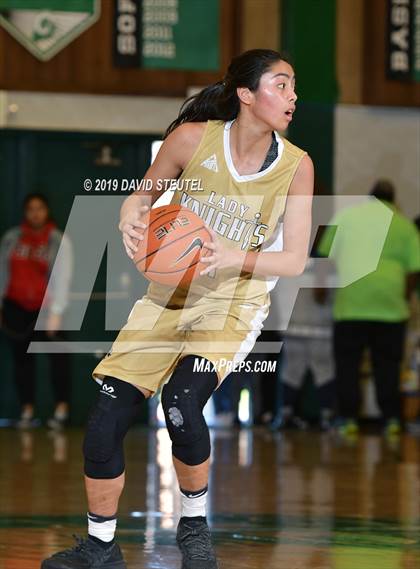 Thumbnail 3 in Centennial vs. Bishop Montgomery (St. Mary's Stockton MLK Showcase) photogallery.
