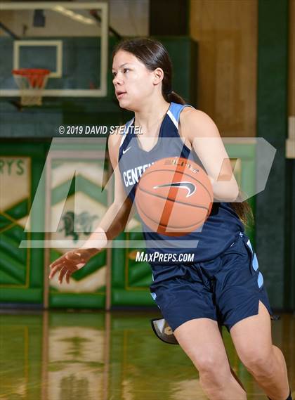 Thumbnail 3 in Centennial vs. Bishop Montgomery (St. Mary's Stockton MLK Showcase) photogallery.