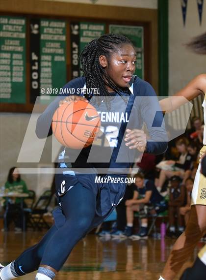 Thumbnail 3 in Centennial vs. Bishop Montgomery (St. Mary's Stockton MLK Showcase) photogallery.
