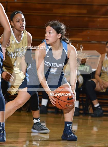 Thumbnail 1 in Centennial vs. Bishop Montgomery (St. Mary's Stockton MLK Showcase) photogallery.