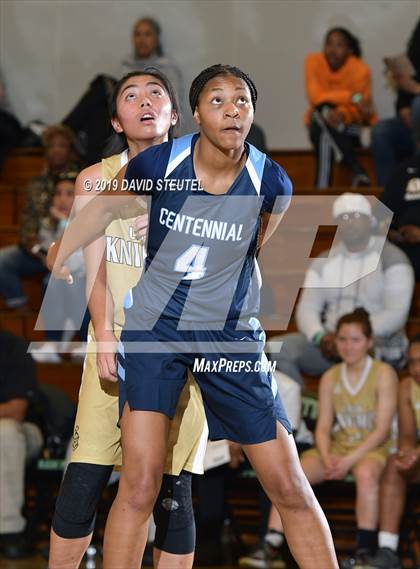 Thumbnail 1 in Centennial vs. Bishop Montgomery (St. Mary's Stockton MLK Showcase) photogallery.