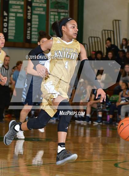 Thumbnail 3 in Centennial vs. Bishop Montgomery (St. Mary's Stockton MLK Showcase) photogallery.