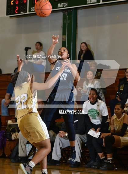 Thumbnail 1 in Centennial vs. Bishop Montgomery (St. Mary's Stockton MLK Showcase) photogallery.