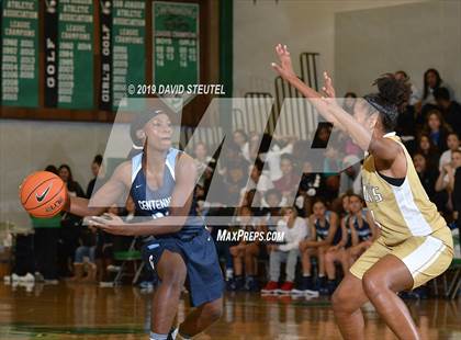 Thumbnail 2 in Centennial vs. Bishop Montgomery (St. Mary's Stockton MLK Showcase) photogallery.