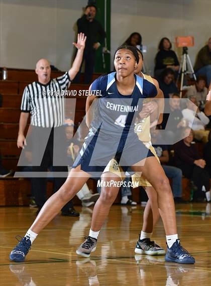 Thumbnail 3 in Centennial vs. Bishop Montgomery (St. Mary's Stockton MLK Showcase) photogallery.