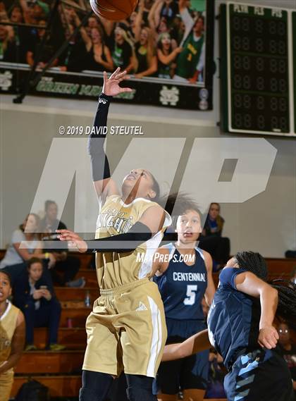 Thumbnail 2 in Centennial vs. Bishop Montgomery (St. Mary's Stockton MLK Showcase) photogallery.