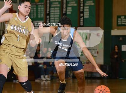 Thumbnail 3 in Centennial vs. Bishop Montgomery (St. Mary's Stockton MLK Showcase) photogallery.