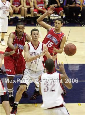 Thumbnail 1 in San Leandro vs Monte Vista (Salesian-Pinole Valley Holiday Classic) photogallery.