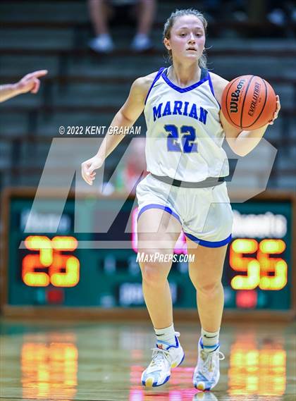 Thumbnail 3 in Mishawaka Marian vs Bedford (North Lawrence Hall of Fame Classic) photogallery.