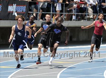 Thumbnail 3 in CIF SS Masters Track & Field Championships (Girls/Boys 4 x 100) photogallery.