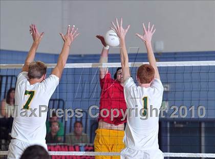Thumbnail 2 in Mt. Carmel vs. Mira Costa (CIF SoCal D2 Volleyball Final) photogallery.