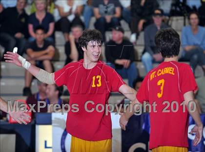 Thumbnail 3 in Mt. Carmel vs. Mira Costa (CIF SoCal D2 Volleyball Final) photogallery.