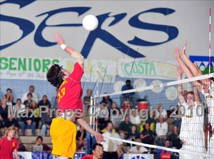 Thumbnail 2 in Mt. Carmel vs. Mira Costa (CIF SoCal D2 Volleyball Final) photogallery.