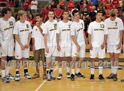 Thumbnail 2 in Mt. Carmel vs. Mira Costa (CIF SoCal D2 Volleyball Final) photogallery.