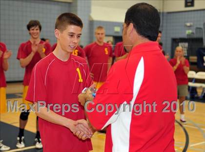 Thumbnail 2 in Mt. Carmel vs. Mira Costa (CIF SoCal D2 Volleyball Final) photogallery.