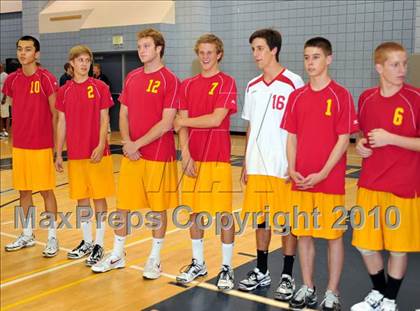 Thumbnail 1 in Mt. Carmel vs. Mira Costa (CIF SoCal D2 Volleyball Final) photogallery.