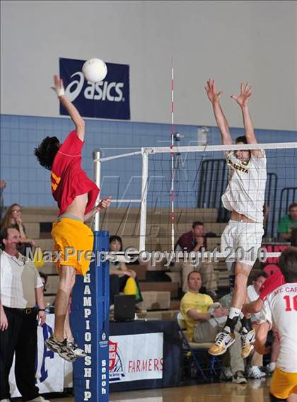 Thumbnail 1 in Mt. Carmel vs. Mira Costa (CIF SoCal D2 Volleyball Final) photogallery.