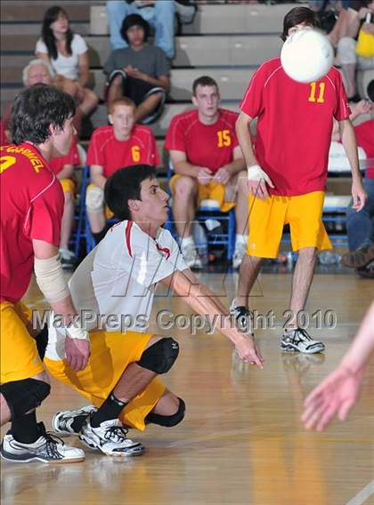 Thumbnail 3 in Mt. Carmel vs. Mira Costa (CIF SoCal D2 Volleyball Final) photogallery.