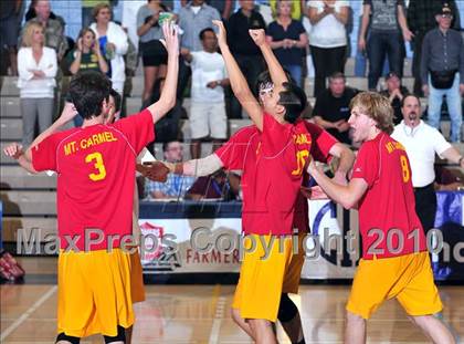 Thumbnail 2 in Mt. Carmel vs. Mira Costa (CIF SoCal D2 Volleyball Final) photogallery.