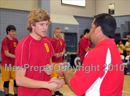 Thumbnail 2 in Mt. Carmel vs. Mira Costa (CIF SoCal D2 Volleyball Final) photogallery.