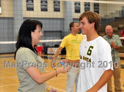 Thumbnail 1 in Mt. Carmel vs. Mira Costa (CIF SoCal D2 Volleyball Final) photogallery.