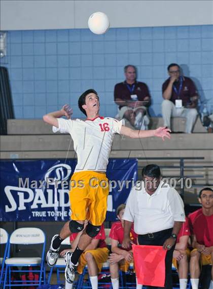Thumbnail 1 in Mt. Carmel vs. Mira Costa (CIF SoCal D2 Volleyball Final) photogallery.