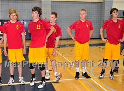 Thumbnail 3 in Mt. Carmel vs. Mira Costa (CIF SoCal D2 Volleyball Final) photogallery.