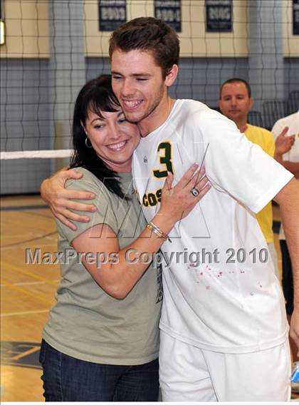 Thumbnail 2 in Mt. Carmel vs. Mira Costa (CIF SoCal D2 Volleyball Final) photogallery.