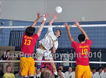 Thumbnail 3 in Mt. Carmel vs. Mira Costa (CIF SoCal D2 Volleyball Final) photogallery.