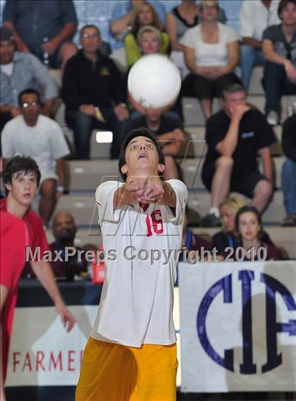 Thumbnail 1 in Mt. Carmel vs. Mira Costa (CIF SoCal D2 Volleyball Final) photogallery.