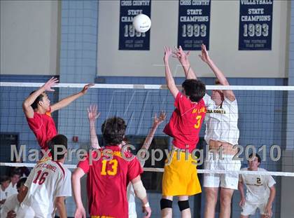 Thumbnail 2 in Mt. Carmel vs. Mira Costa (CIF SoCal D2 Volleyball Final) photogallery.