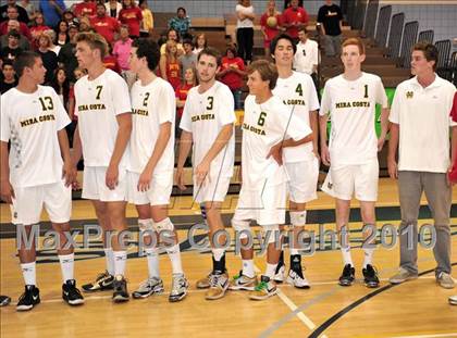 Thumbnail 1 in Mt. Carmel vs. Mira Costa (CIF SoCal D2 Volleyball Final) photogallery.