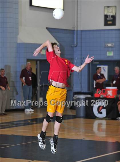 Thumbnail 1 in Mt. Carmel vs. Mira Costa (CIF SoCal D2 Volleyball Final) photogallery.