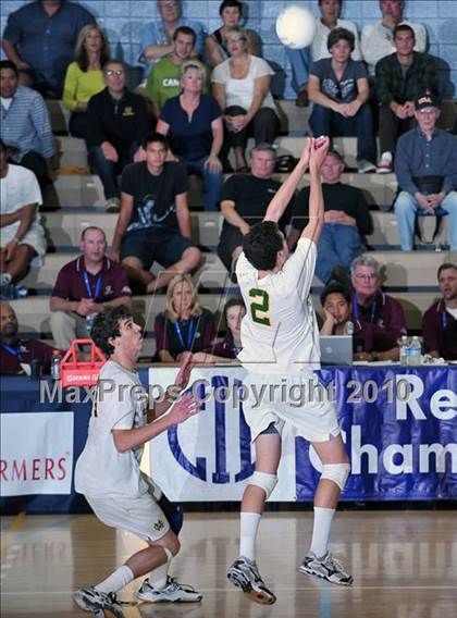 Thumbnail 2 in Mt. Carmel vs. Mira Costa (CIF SoCal D2 Volleyball Final) photogallery.