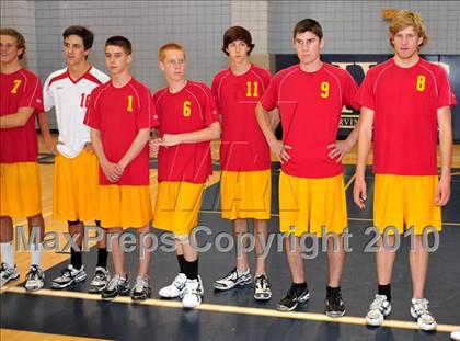 Thumbnail 2 in Mt. Carmel vs. Mira Costa (CIF SoCal D2 Volleyball Final) photogallery.