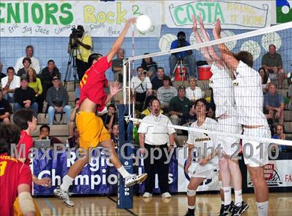 Thumbnail 3 in Mt. Carmel vs. Mira Costa (CIF SoCal D2 Volleyball Final) photogallery.