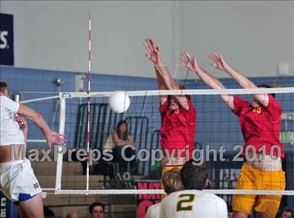 Thumbnail 1 in Mt. Carmel vs. Mira Costa (CIF SoCal D2 Volleyball Final) photogallery.