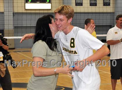 Thumbnail 3 in Mt. Carmel vs. Mira Costa (CIF SoCal D2 Volleyball Final) photogallery.