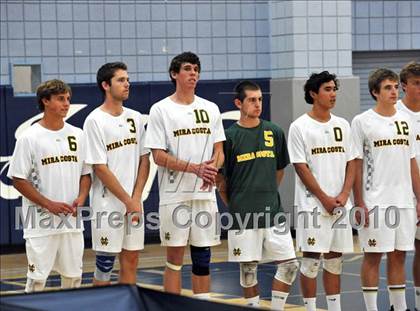 Thumbnail 3 in Mt. Carmel vs. Mira Costa (CIF SoCal D2 Volleyball Final) photogallery.
