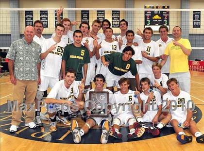 Thumbnail 2 in Mt. Carmel vs. Mira Costa (CIF SoCal D2 Volleyball Final) photogallery.