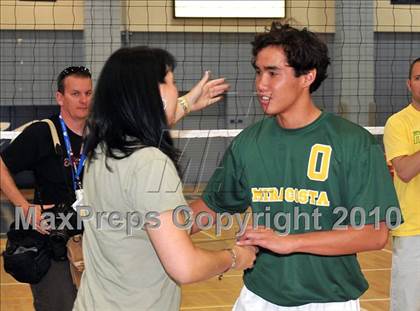 Thumbnail 2 in Mt. Carmel vs. Mira Costa (CIF SoCal D2 Volleyball Final) photogallery.