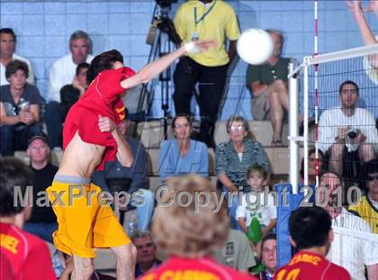 Thumbnail 1 in Mt. Carmel vs. Mira Costa (CIF SoCal D2 Volleyball Final) photogallery.