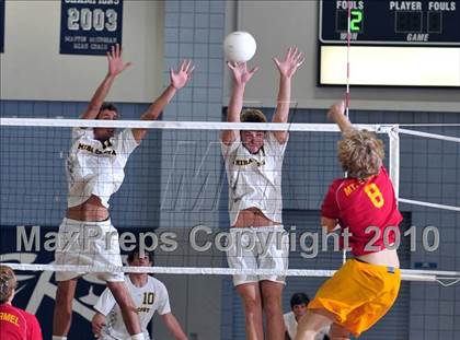 Thumbnail 2 in Mt. Carmel vs. Mira Costa (CIF SoCal D2 Volleyball Final) photogallery.