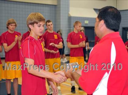 Thumbnail 3 in Mt. Carmel vs. Mira Costa (CIF SoCal D2 Volleyball Final) photogallery.