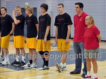 Thumbnail 1 in Mt. Carmel vs. Mira Costa (CIF SoCal D2 Volleyball Final) photogallery.