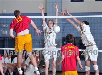 Thumbnail 1 in Mt. Carmel vs. Mira Costa (CIF SoCal D2 Volleyball Final) photogallery.