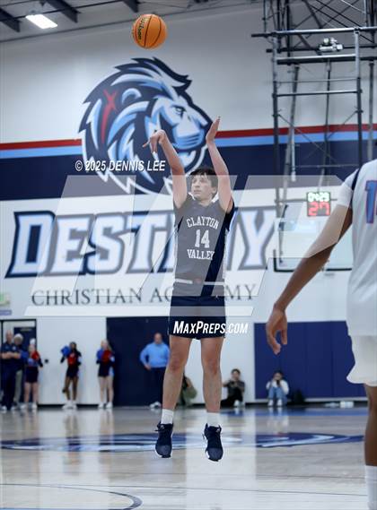 Thumbnail 1 in Clayton Valley Charter @ Destiny Christian Academy (CIF D2 NorCal Regional Semi Finals) photogallery.